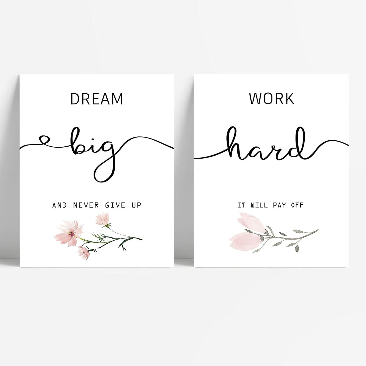 Positive Inspirational Framed Wall‑Art Set