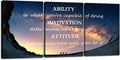 Motivational Quote Canvas Wall‑Art Panels