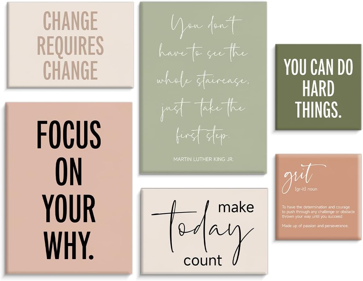 Boho Inspirational Framed Wall‑Art Set