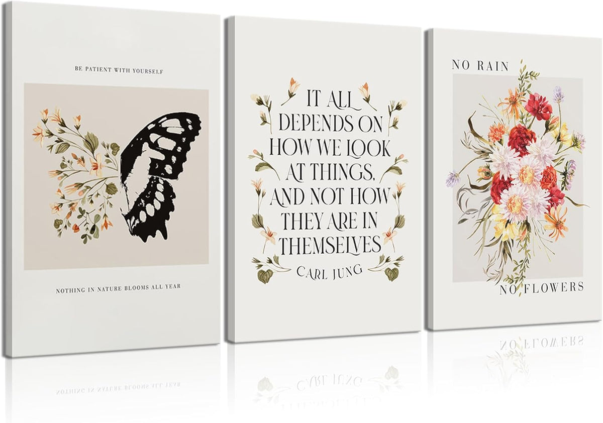 Inspirational Mental‑Health Canvas Wall‑Art Set
