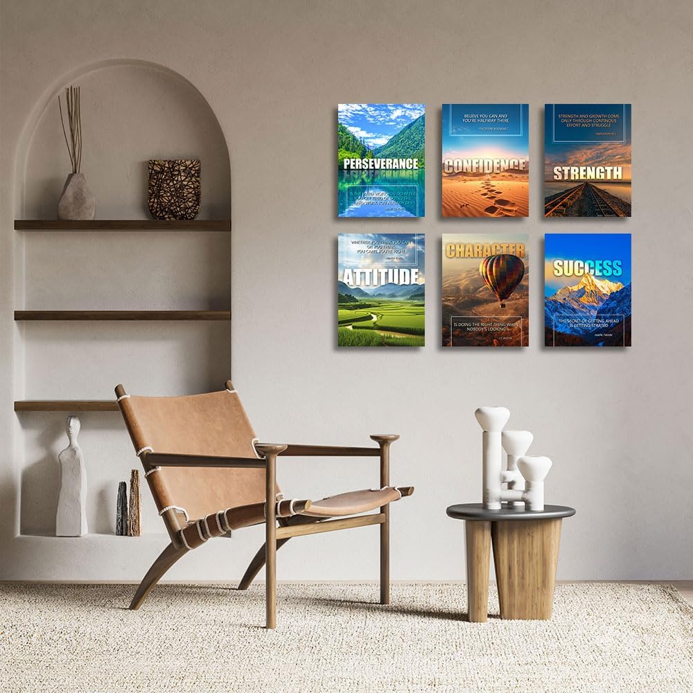 Motivational Landscape Canvas Wall Art Set