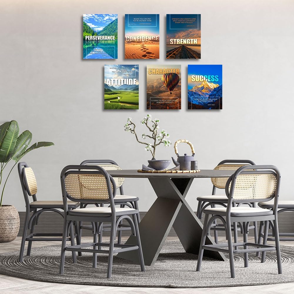 Motivational Landscape Canvas Wall Art Set