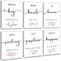 Positive Inspirational Framed Wall‑Art Set