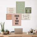 Boho Inspirational Framed Wall‑Art Set
