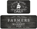 Non‑Slip Washable Farmhouse Kitchen Rug Set