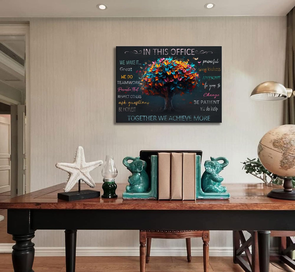 Inspirational Teamwork Canvas Wall Art Print