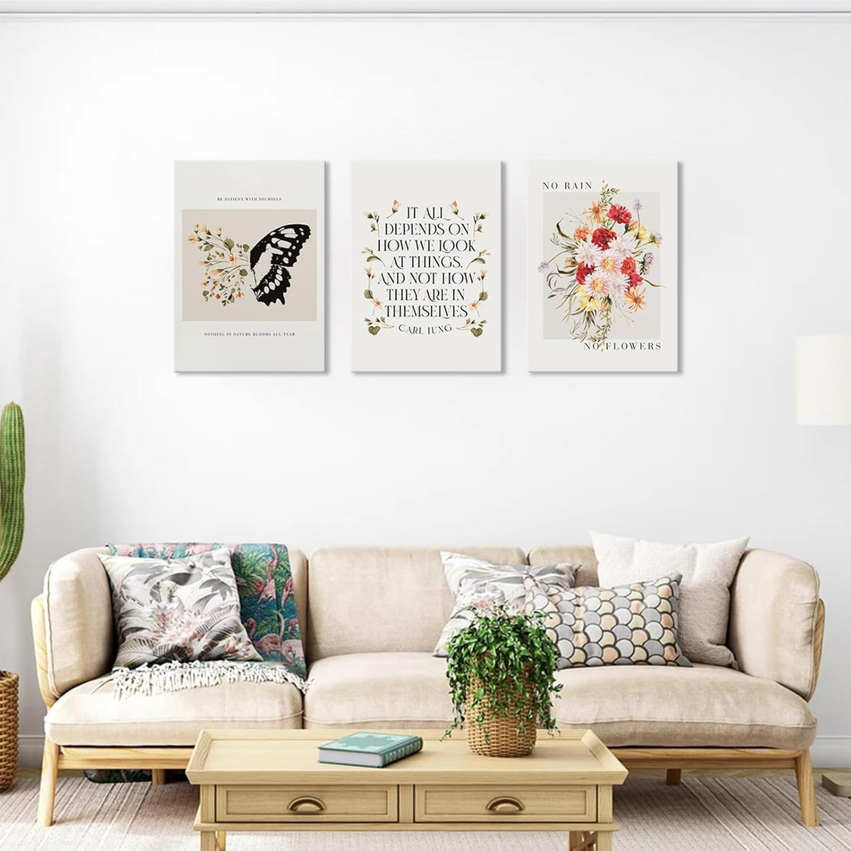Inspirational Mental‑Health Canvas Wall‑Art Set