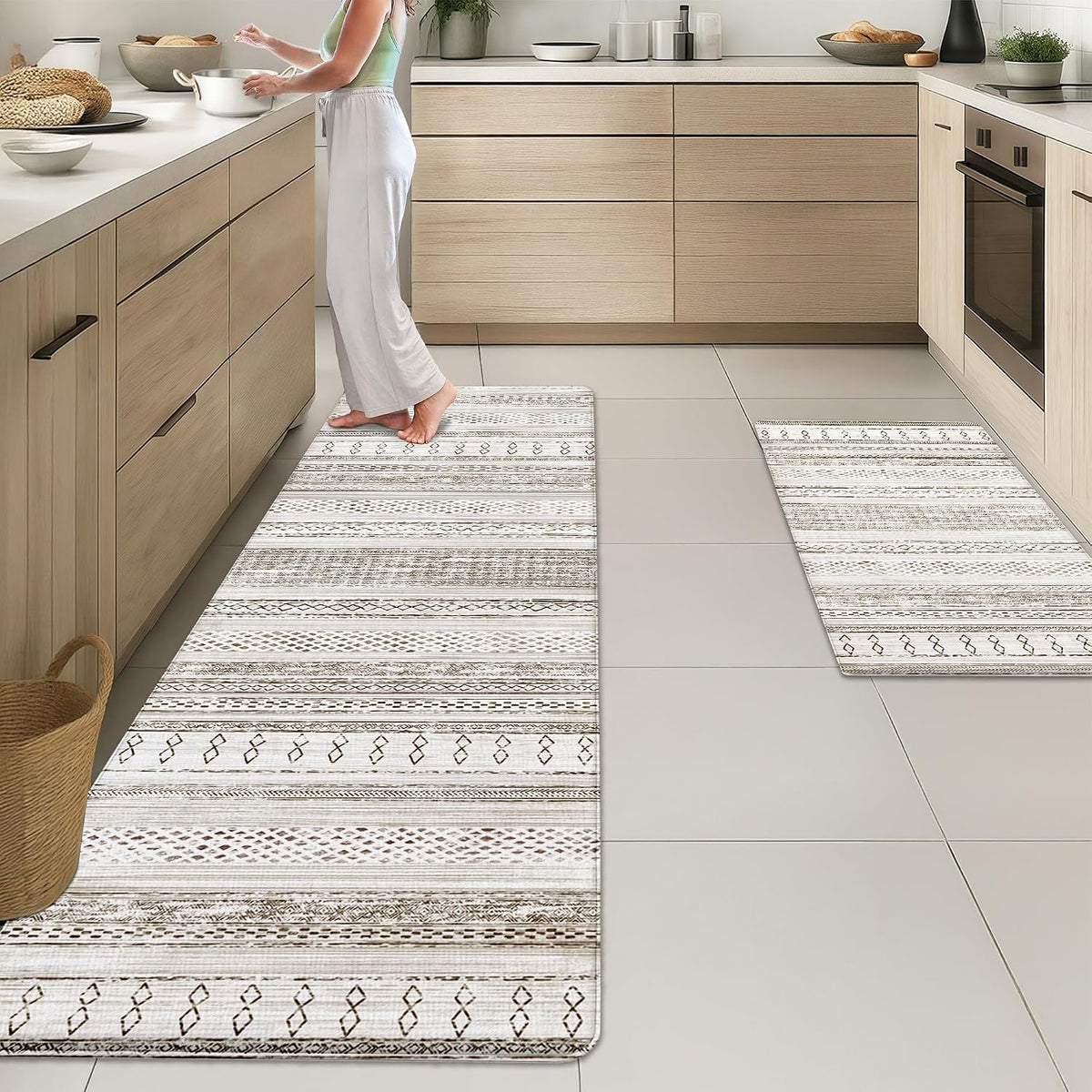 Anti‑Fatigue Non‑Slip Kitchen Rug Set