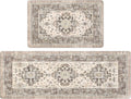 Non‑Slip Cushioned Kitchen Rug Set
