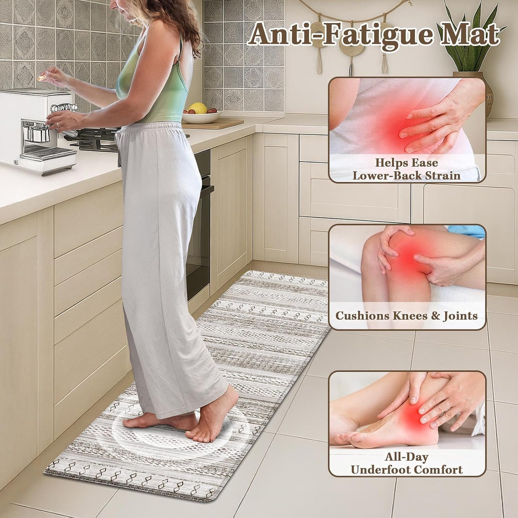 Anti‑Fatigue Non‑Slip Kitchen Rug Set