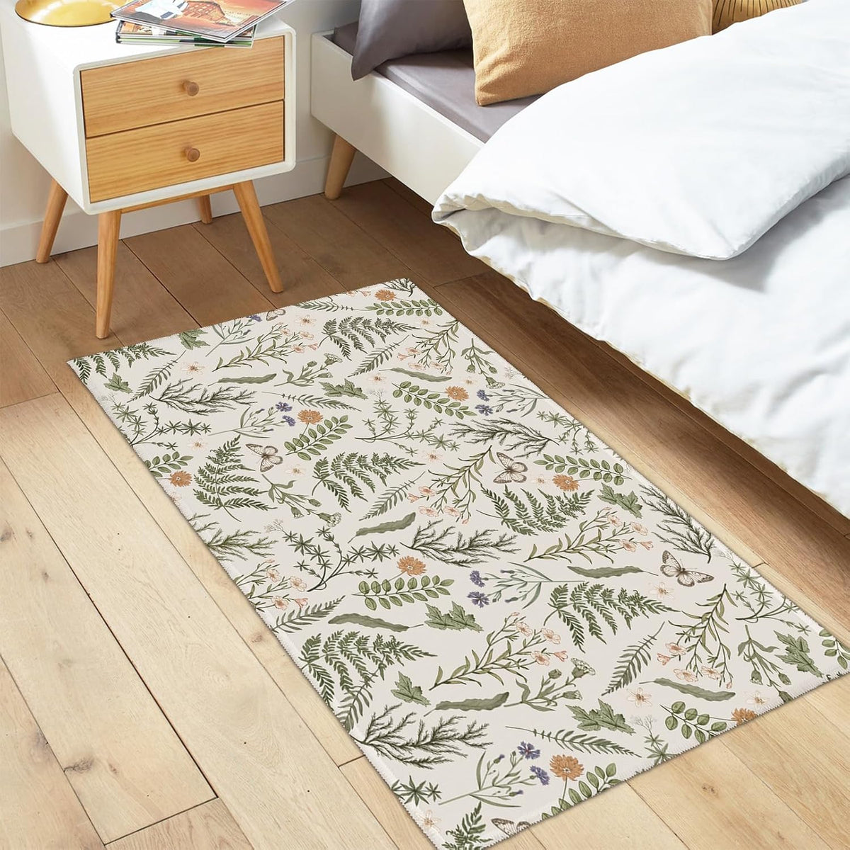 Sage Wildflower Non‑Slip Outdoor Rug
