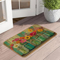 Colorful Wildflowers Non‑Slip Door Mat