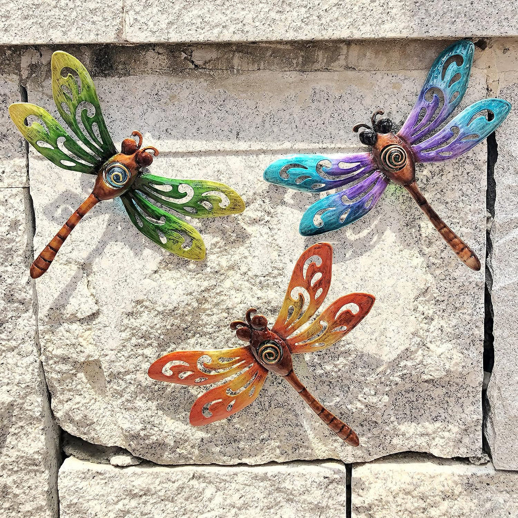 Metal Dragonfly Indoor Outdoor Wall Decor